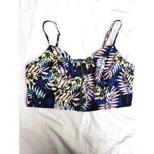 Palm leaves crop top